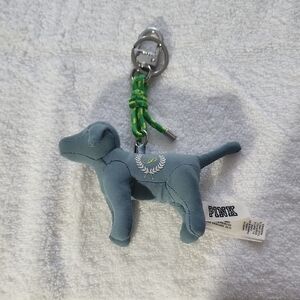 PINK Victoria's Secret Dog Keychain - Blue